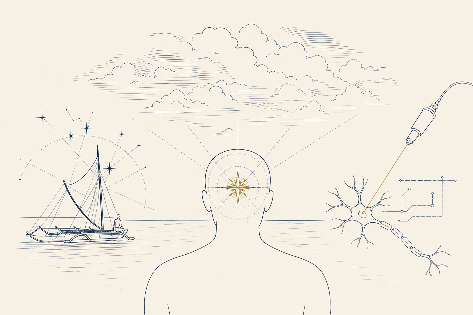 Cloud Gazing and the Last Unhackable Layer — minimalist hero image