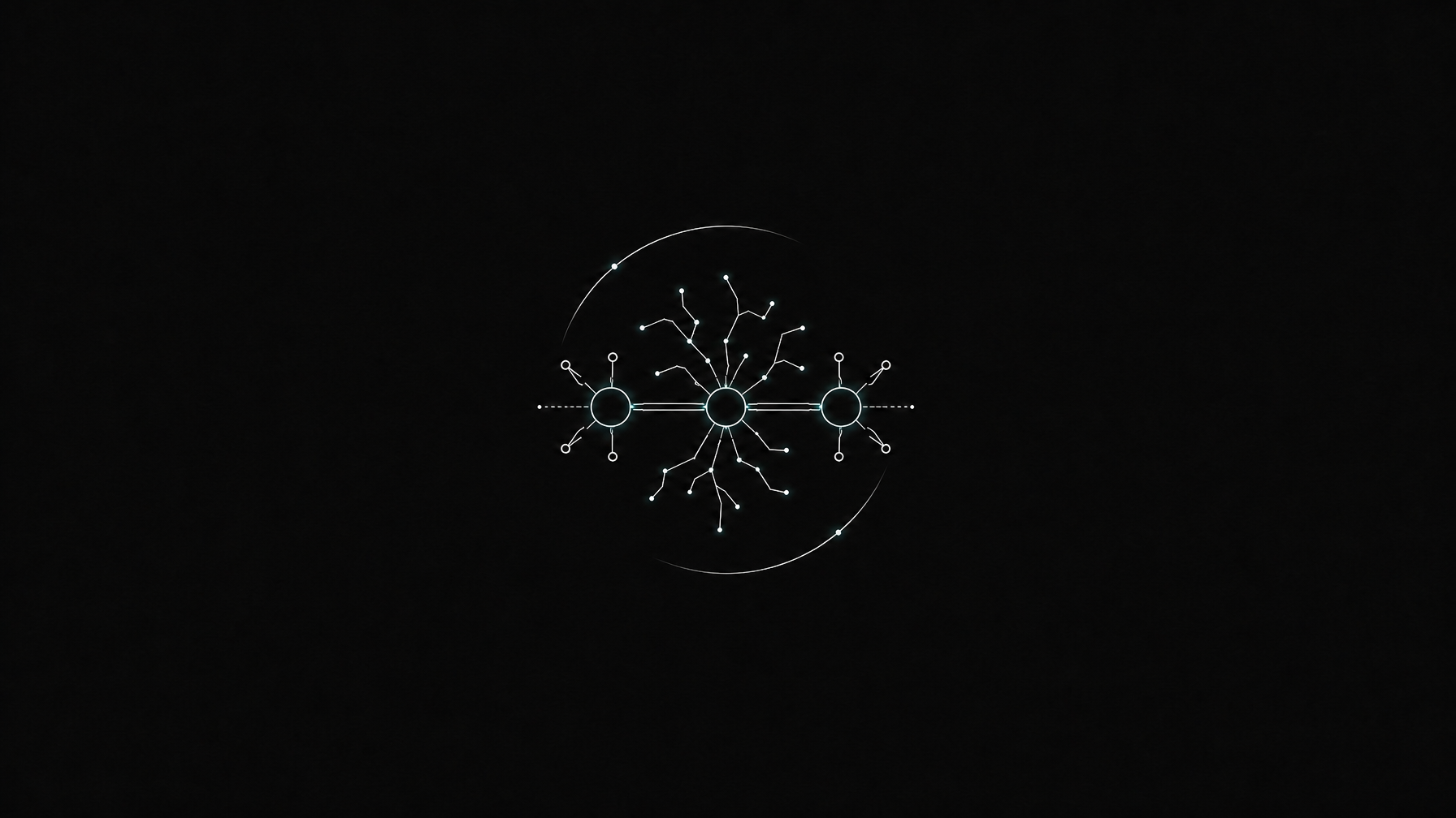 Neural-bridge geometry on deep volcanic obsidian, Meditation Is Not a Firewall